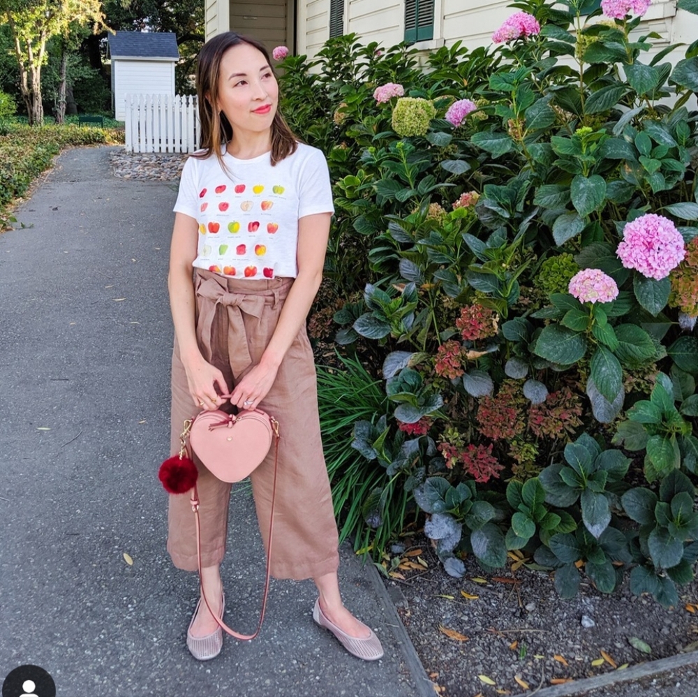 Brown Paper Bag Wide Leg Pants